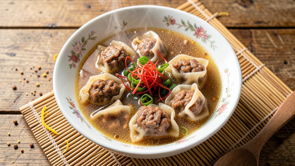 Boiled Pork Dumplings Recipe: Silky Wrappers and Herby Broth Harmony