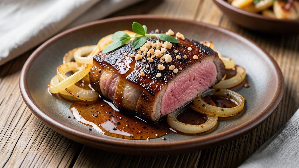 Braised Pork Collar Recipe: Deep-Fried Celery Crowns Add Crunchy Contrast