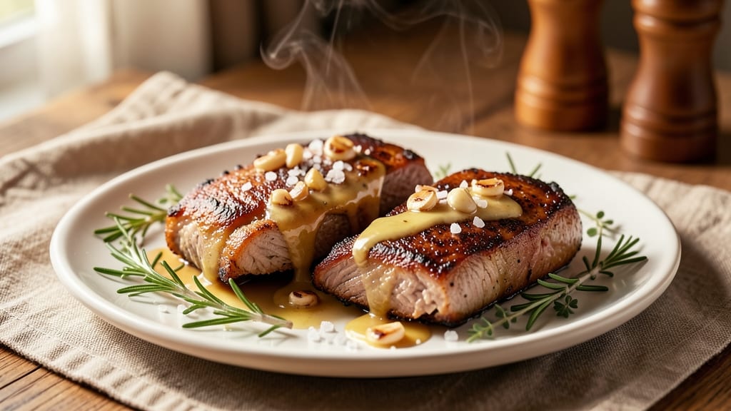 Baked Garlic Pork Chops Recipe: Buttery Crust and Fragrant Aromatics