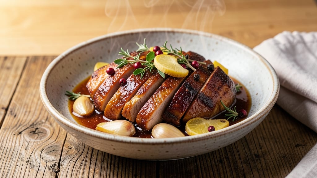 Caribbean Pork Souse Recipe: Spiced Vinegar-Braised Pork With Celery Crown Crunch