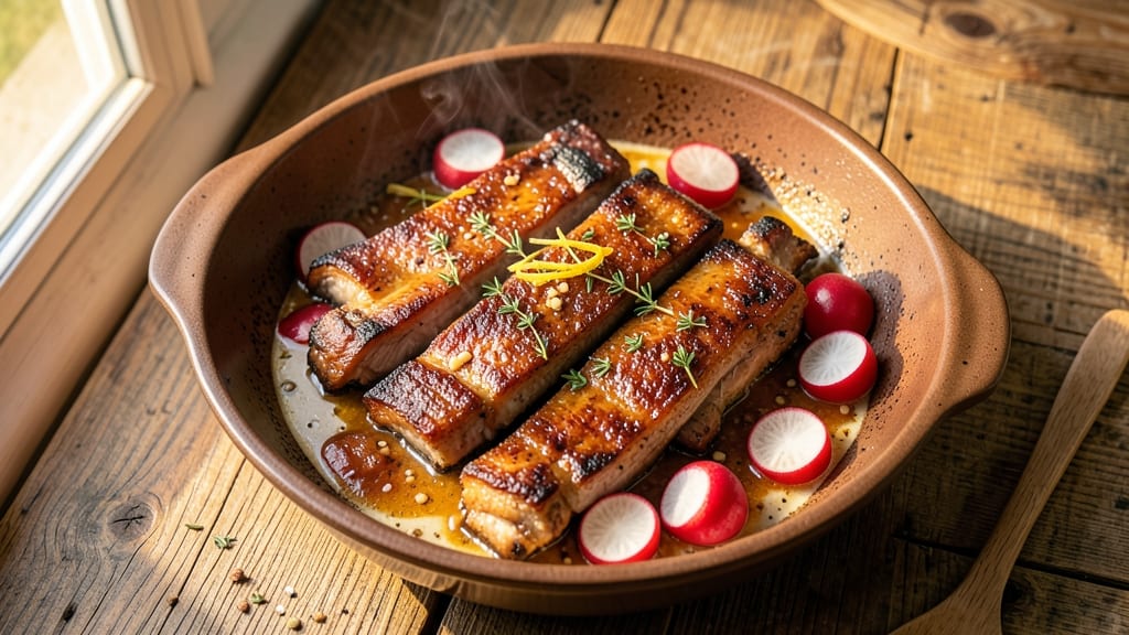 Braised Pork Ribs With Radish Recipe: Sweet Pickle Crunch Meets Meltingly Tender Meat