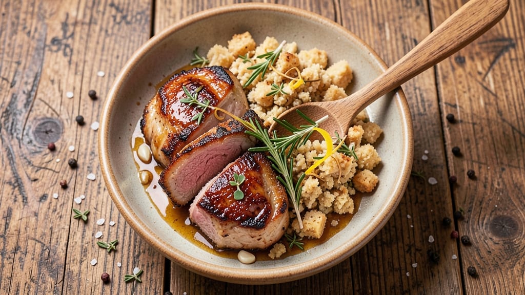 Pork Chops Recipe with Pepperidge Farm Stuffing: Crispy Crust and Savory Stuffing Fusion