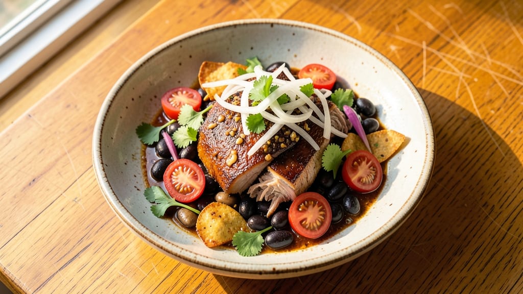 Café Rio Pork Barbacoa Salad Recipe: Creamy Avocado-Lime Dressing with Crunchy Tortilla Strips