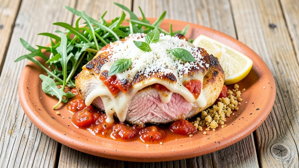 Baked Pork Parmigiana Recipe: Crispy Breaded Layers Over Melty Cheese