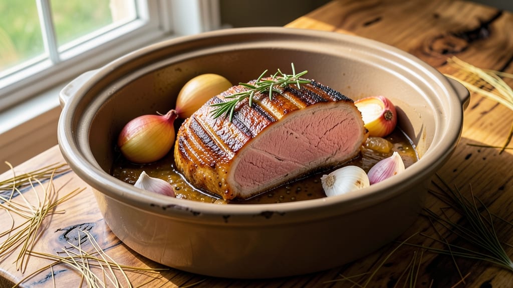 Boneless Center Cut Pork Roast Slow Cooker Recipe: Tender Shreds Ready in One Hour