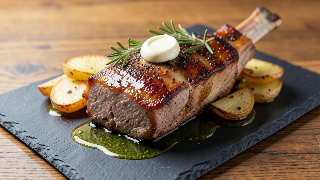 Bone-In Center-Cut Pork Loin Recipe: Pan-Seared Crust Over Juicy Pink Centers