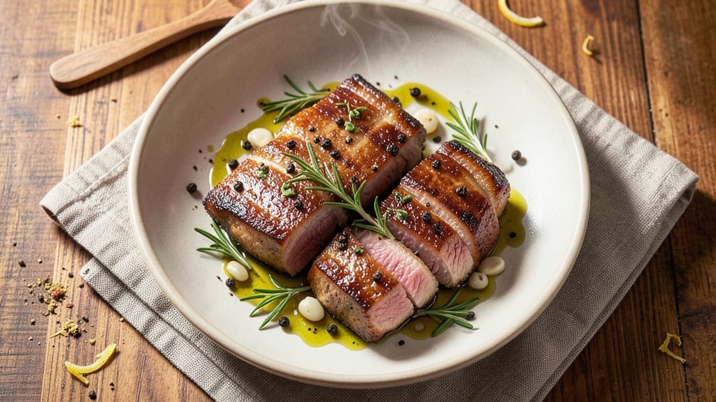 Pork Belly Steaks Recipe: Crispy Gold Edges and Juicy Pink Hearts