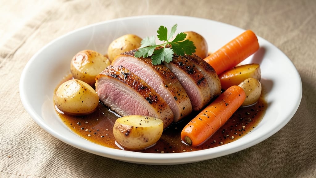 Pork Tenderloin Slow Cooker Recipe With Potatoes and Carrots: Juicy Meat and Caramelized Veggies in One Pot