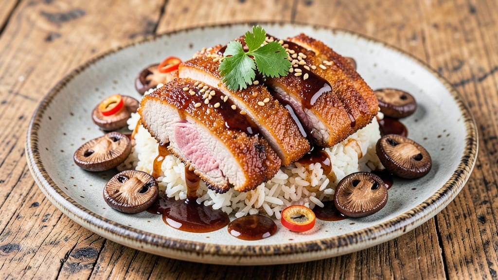 Butadon Pork Belly Recipe: Crispy Wok-Fried Crunch Over Savory Soy-Shiitake Gravy