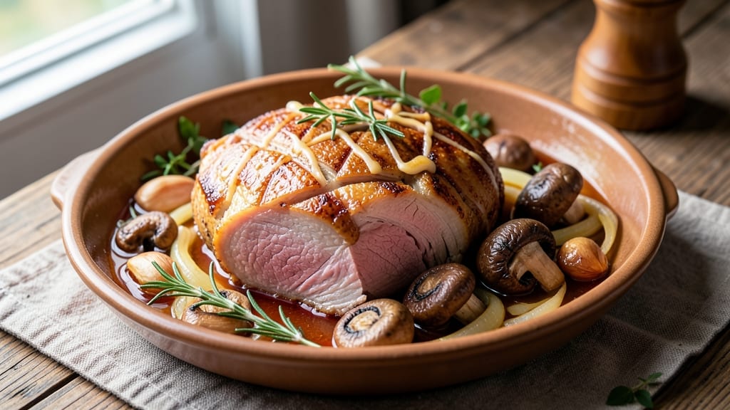 Braised Pork Belly With Mushrooms Recipe: Deep Umami Richness in One Pot