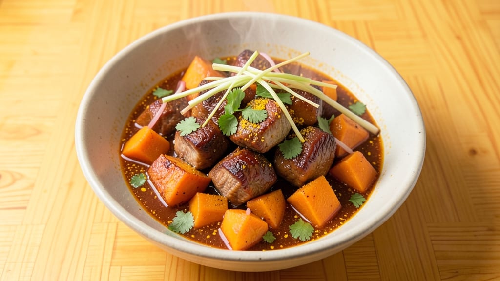 Burmese Pumpkin Pork Stew Recipe: Fragrant Lemongrass and Galangal Depth