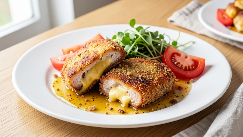 Cheese-Stuffed Pork Cutlet Recipe: Crispy Golden Crust With Oozy Cheese Heart
