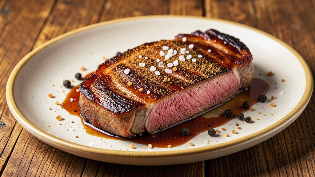 Campo Grande Pork Belly Steak Recipe: Smoky Five-Spice Crust Meets Juicy Pink Hearts
