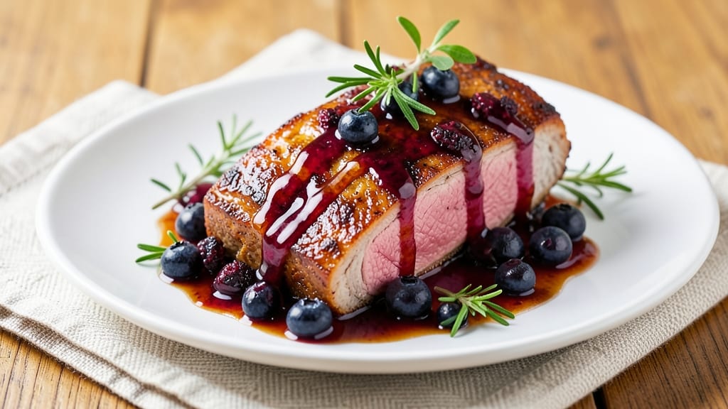 Blueberry Pork Tenderloin Recipe: Sweet-Tart Glaze That Pairs Perfectly With Herbs
