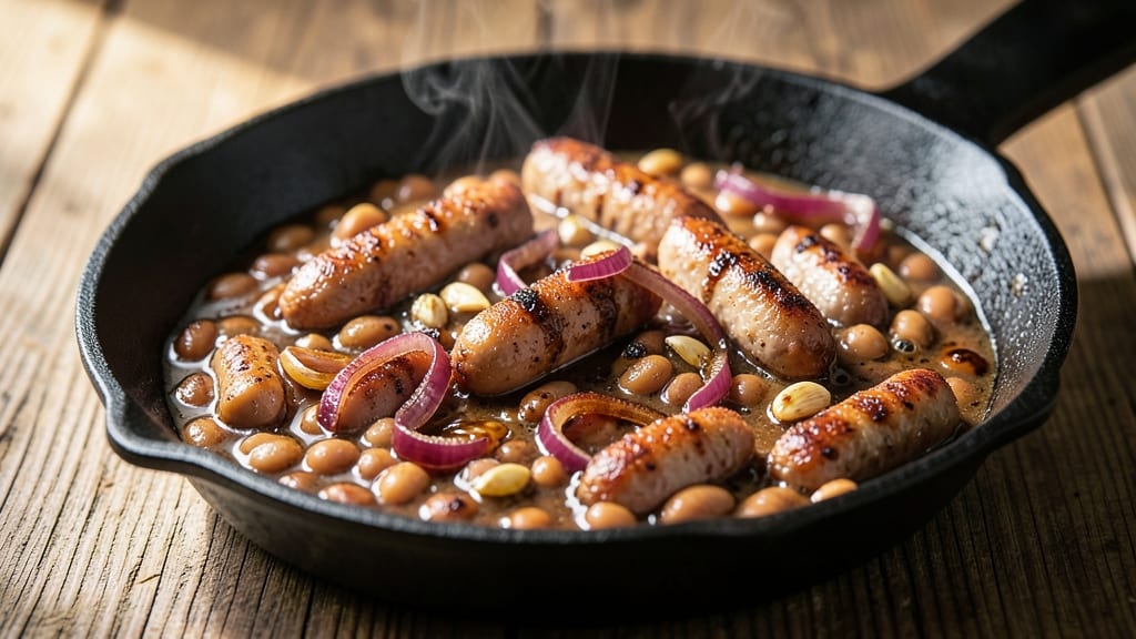 Baked Beans With Pork Sausage Recipe: Smoky-Sweet One-Pot Meal