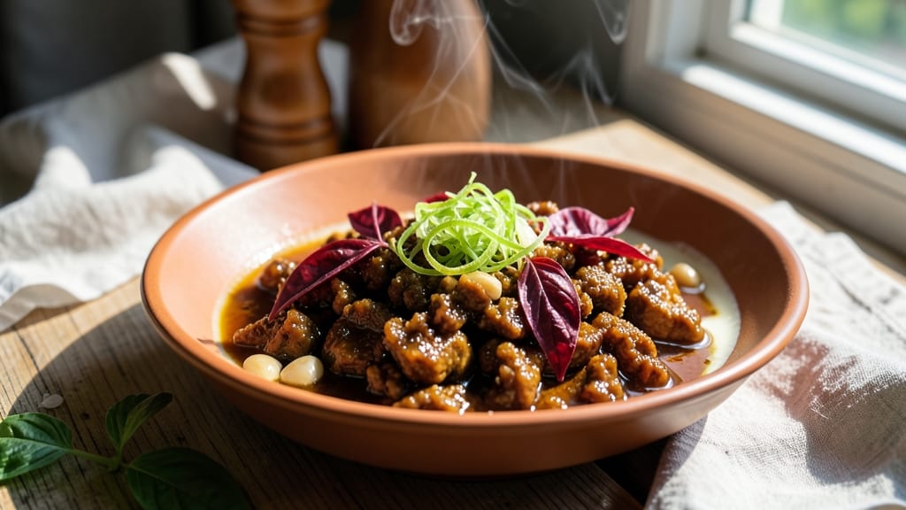 Authentic Thai Minced Pork Recipe: Fragrant Basil and Lime Zing in One Pan
