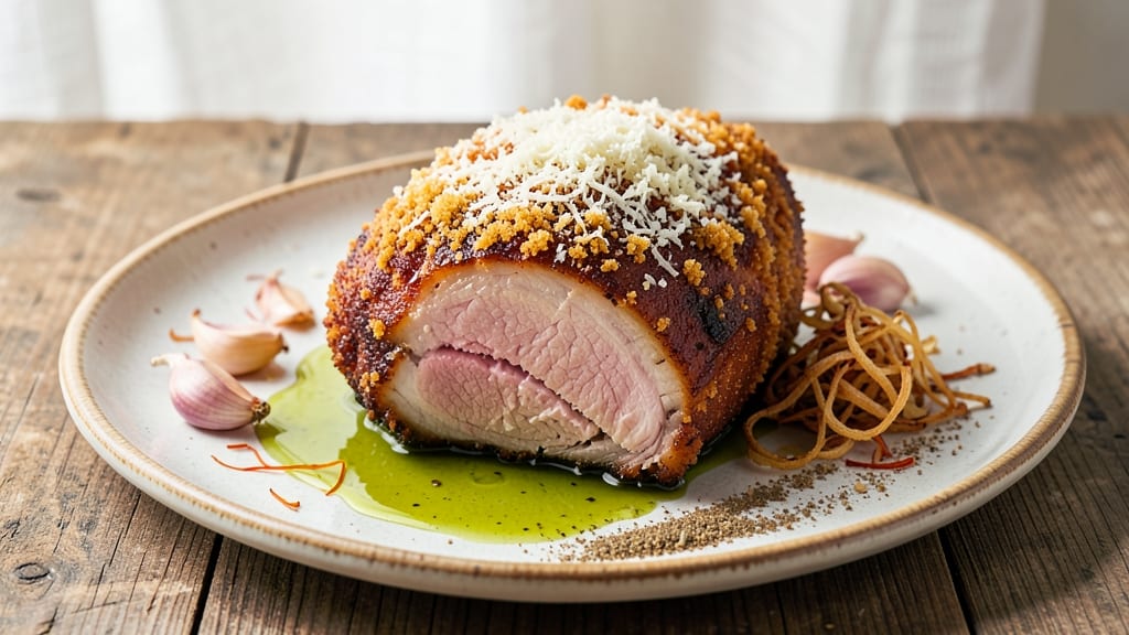 Brazilian Parmesan Pork Recipe: Creamy Cheese Crust Meets Smoky Saffron Spice