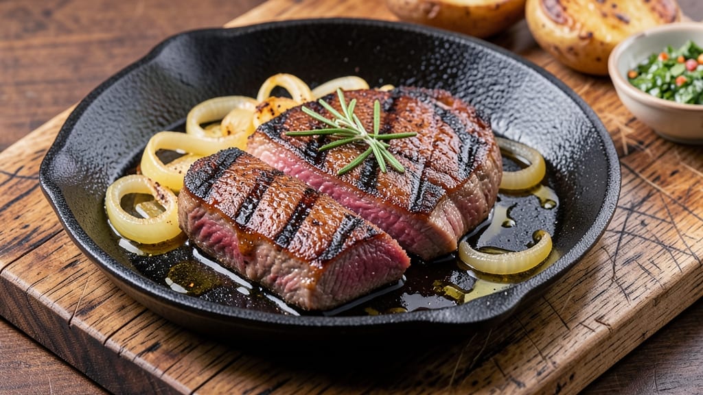 Blackstone Pork Steak Recipe: Caramelized Edges and Juicy Pink Centers