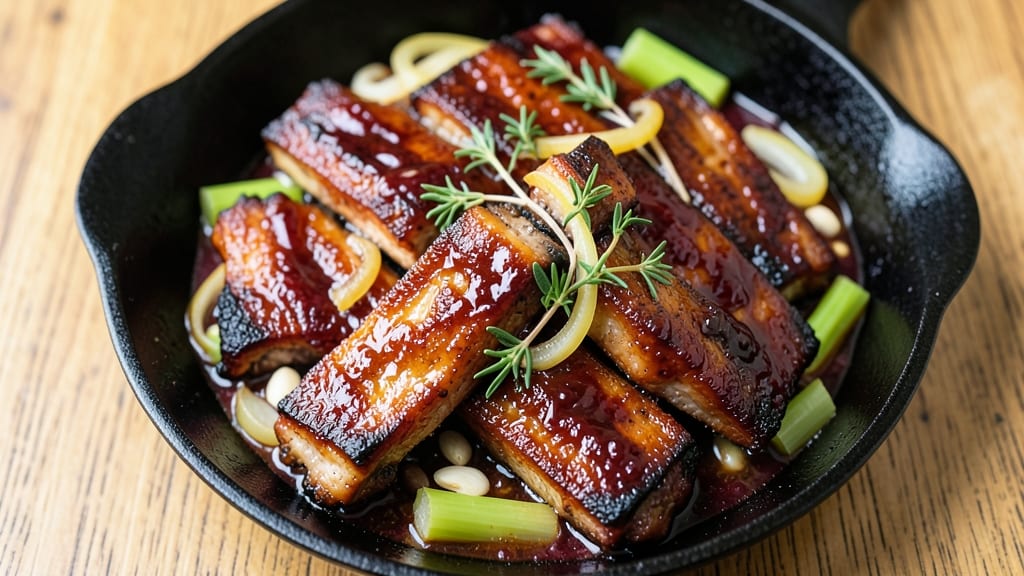 Boneless Country Style Pork Ribs Recipe: Stove-Top Celery Crown Crunch in 30 Minutes