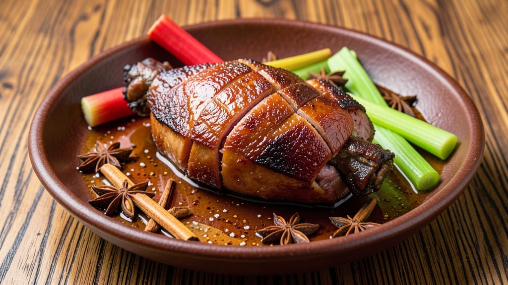 Braised Pork Leg Recipe Chinese: Five-Spice Infused Shreds With Celery Crown Crunch