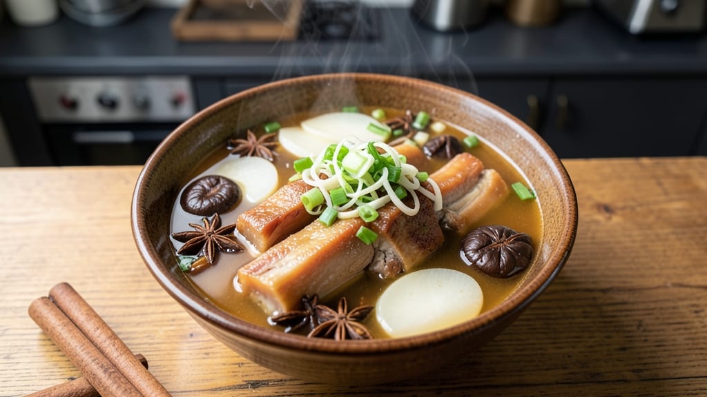 Cantonese Pork Bone Soup Recipe: Five-Spice Infused Broth and Silky Tender Meat