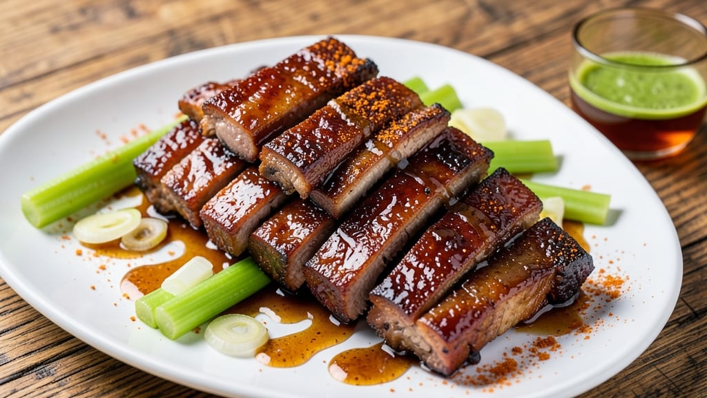 Baked Pork Ribs Recipe Panlasang Pinoy: Crispy Celery Crowns Over Savory Soy-Vinegar Glaze