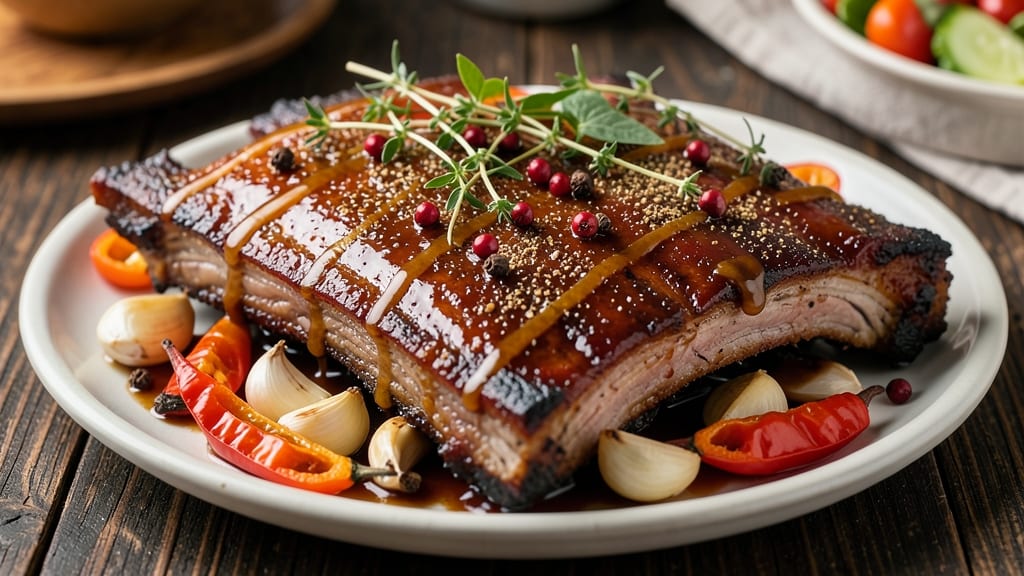 Caribbean Pork Ribs Recipe: Jerk-Spiced Crunch Over Tangy Pineapple Glaze