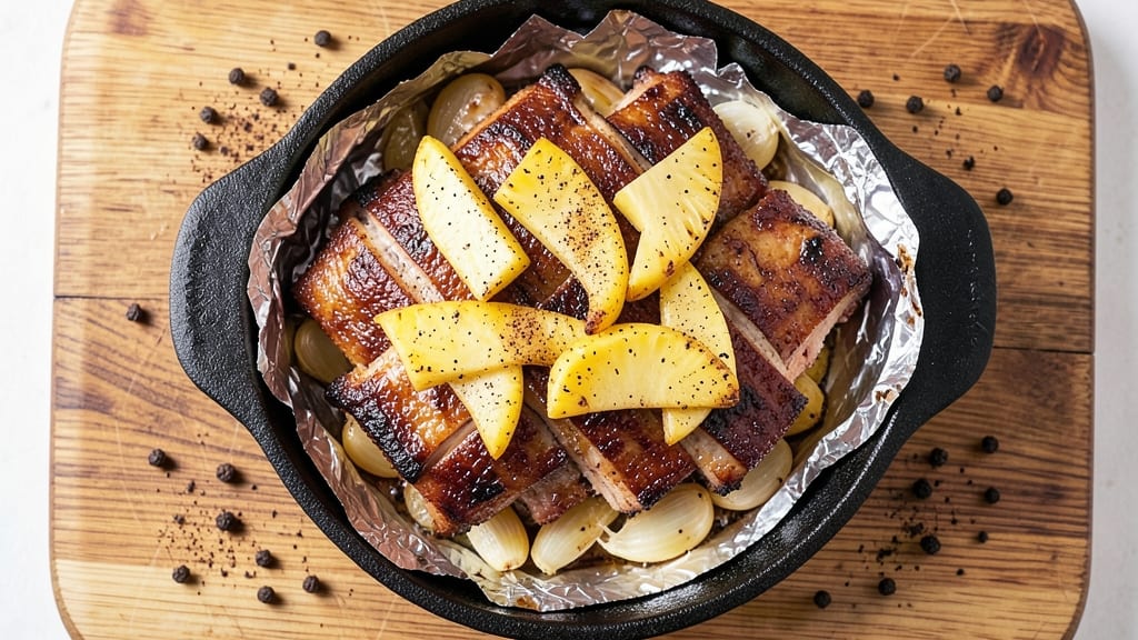 Pork Ribs Wrapped Around Pineapple Recipe: Oven-Baked Sweet and Savory Fusion
