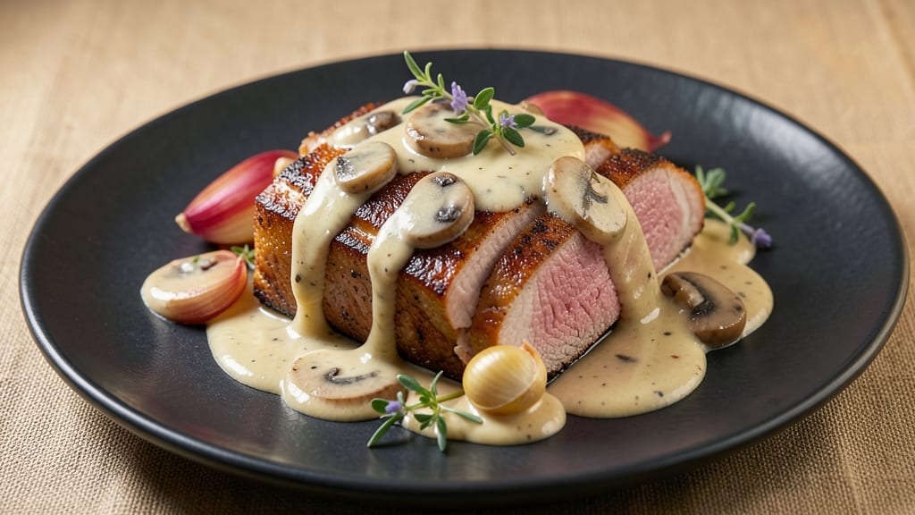 Pork Tenderloin Slow Cooker Recipe With Cream Mushroom: Silky Cream Sauce That Melts on Every Bite