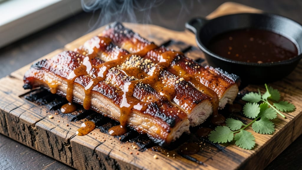 Barbecue Pork Spare Ribs Recipe Grill: Smoky Crispy Bark With Juicy Pink Hearts